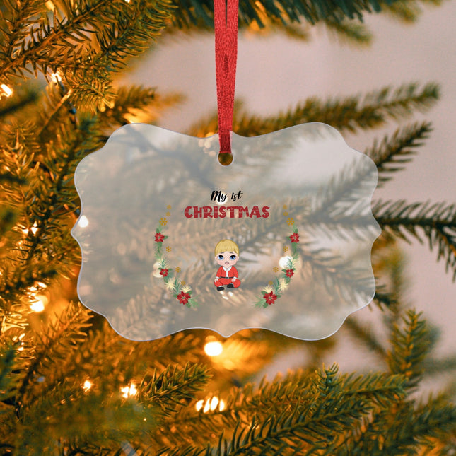 My 1st Christmas Acrylic Benelux Hanging Ornament