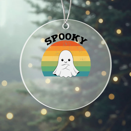 Spooky Vibes Acrylic Circle Ornament