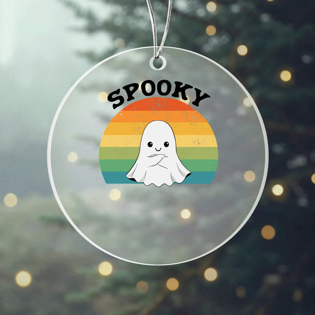 Spooky Vibes Acrylic Circle Ornament