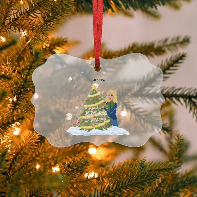 I'm Just A Christmas Lover Acrylic Benelux Hanging Ornament