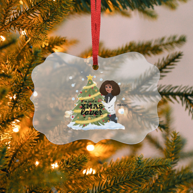 I'm Just A Christmas Lover Acrylic Benelux Hanging Ornament