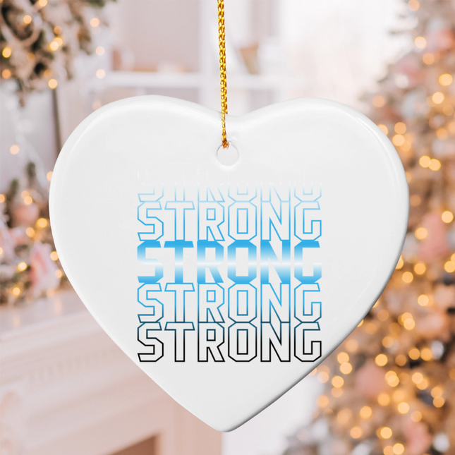 Fading word Ceramic Heart Ornament