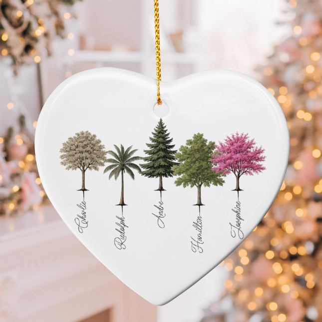 My Forest Ceramic Heart Ornament