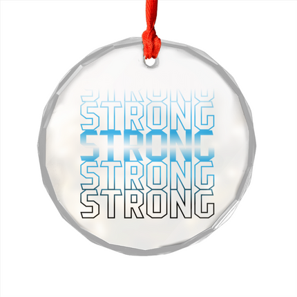 Fading Word Glass Ornament