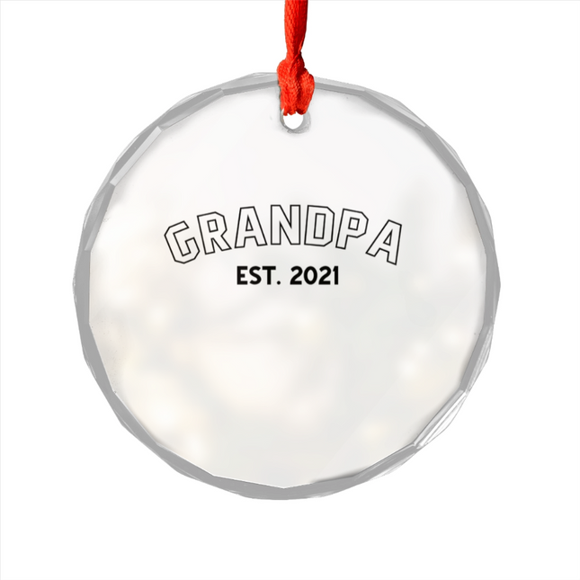 GRANDPA Glass Ornament