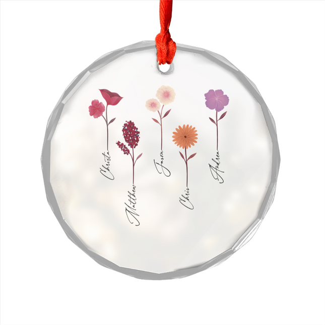 Our Garden Glass Ornament