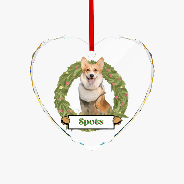 Have A Jolly Christmas Heart-shaped Glass Ornament