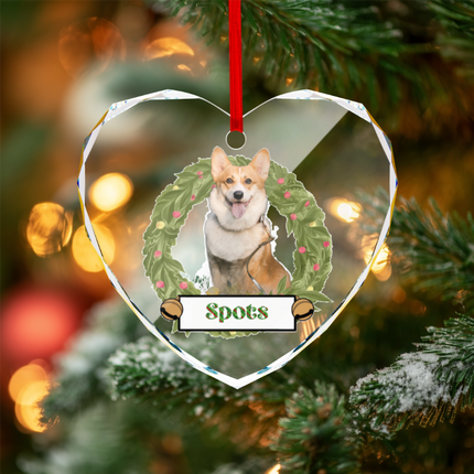 Have A Jolly Christmas Heart-shaped Glass Ornament