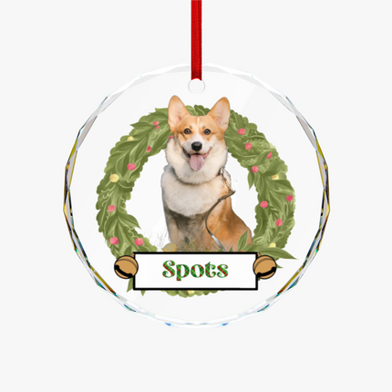 Have A Jolly Christmas Round Glass Ornament