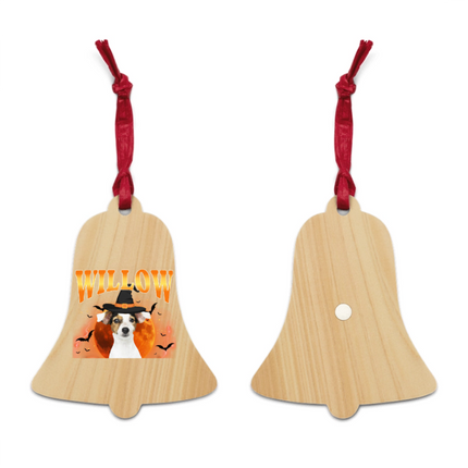 Halloween Bootleg Pet Portrait Wooden Ornaments