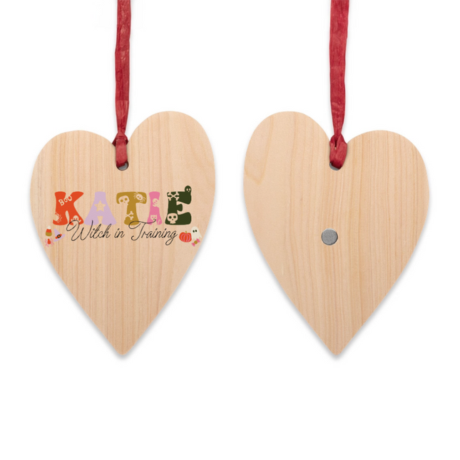 Spooky Cute Name Wooden Ornaments