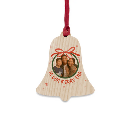 Christmas Bow Wooden Ornaments