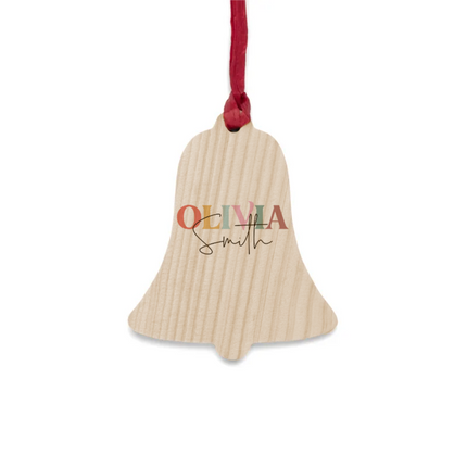 Colorful Name Wooden Ornaments