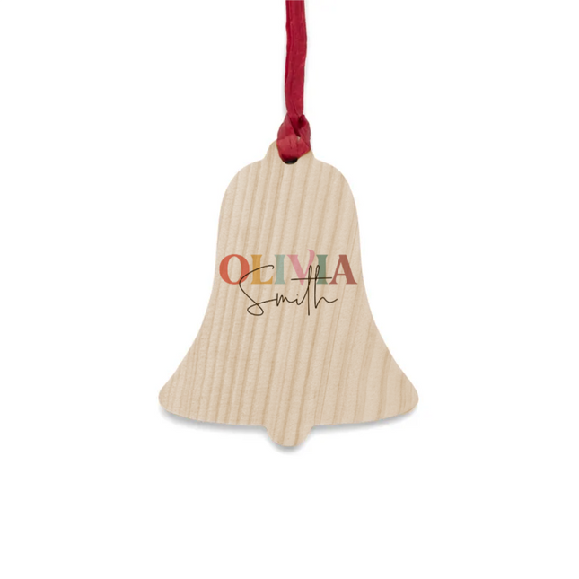 Colorful Name Wooden Ornaments