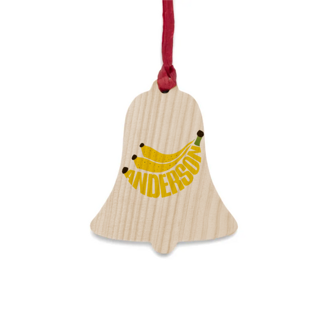 Fruit Name Wooden Ornaments