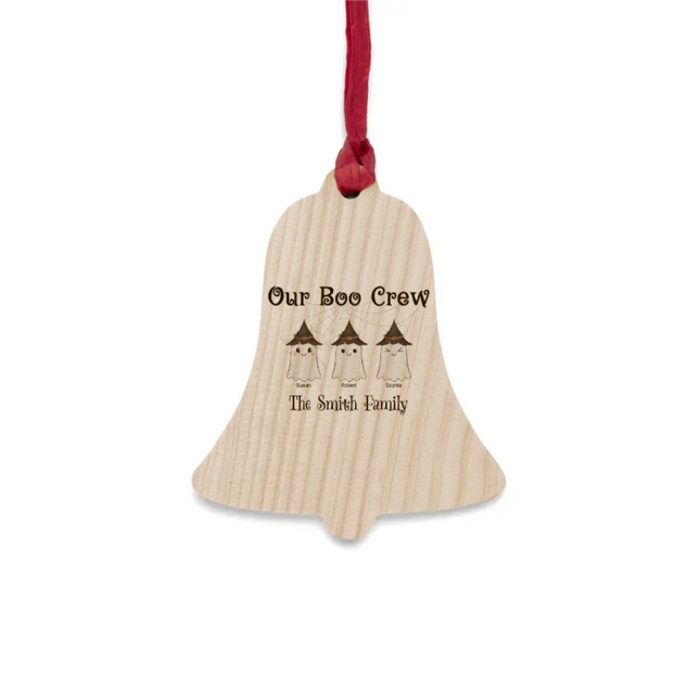 Our Boo Crew Wooden Ornaments