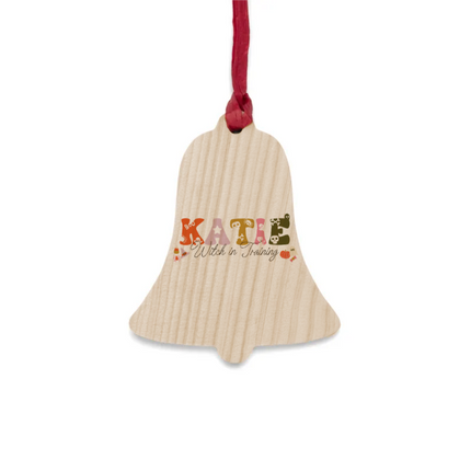 Spooky Cute Name Wooden Ornaments