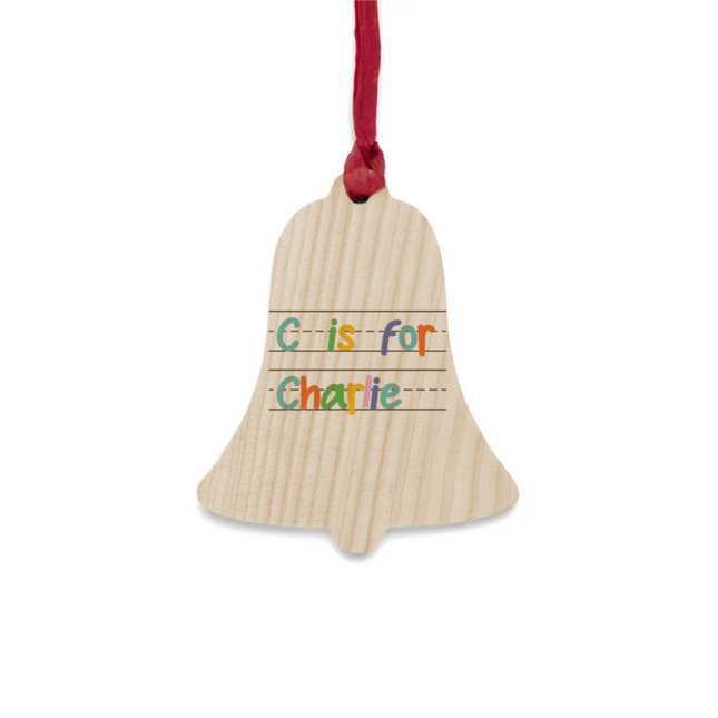 Y is for Your Name Wooden Ornaments