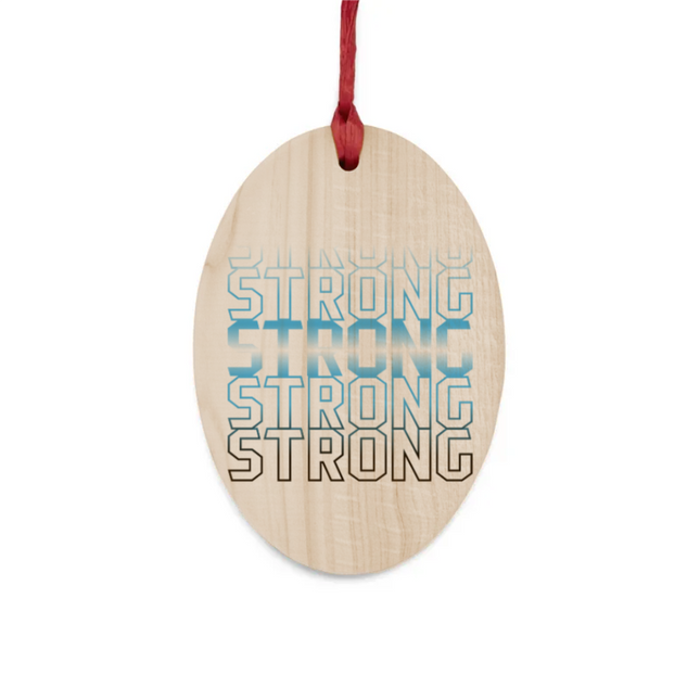 Fading Word Wooden Ornaments