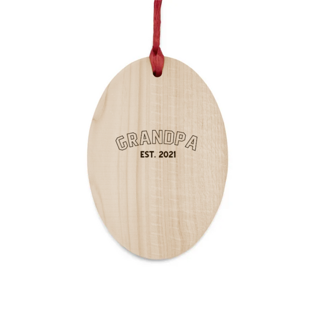 GRANDPA Wooden Ornaments