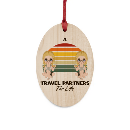 Travel Partners Wooden Ornaments