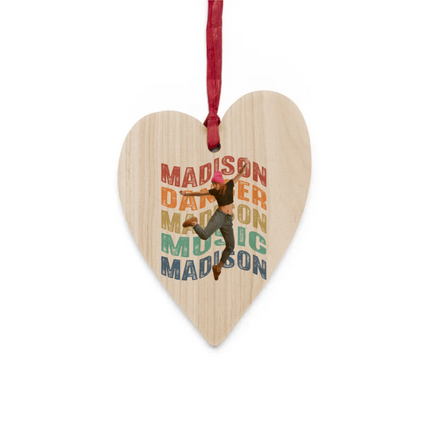 Background Words Wooden Ornaments