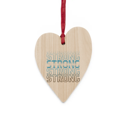 Fading Word Wooden Ornaments