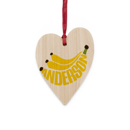Fruit Name Wooden Ornaments