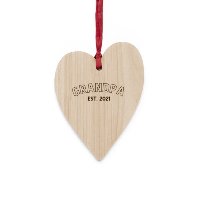 GRANDPA Wooden Ornaments