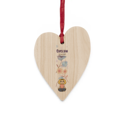 Kids Measuring Bar Wooden Ornaments