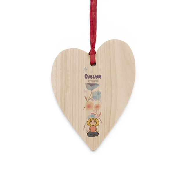 Kids Measuring Bar Wooden Ornaments