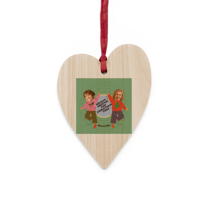 Rocking Christmas Wooden Ornaments