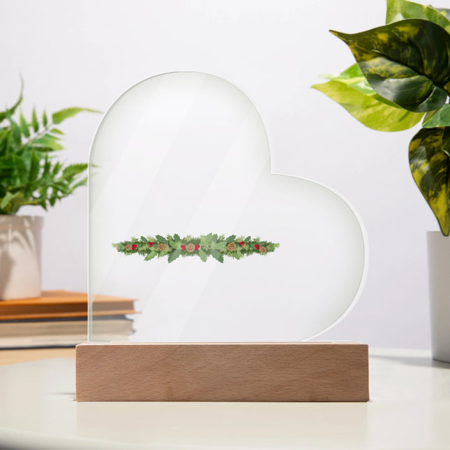 Acrylic Heart Plaque