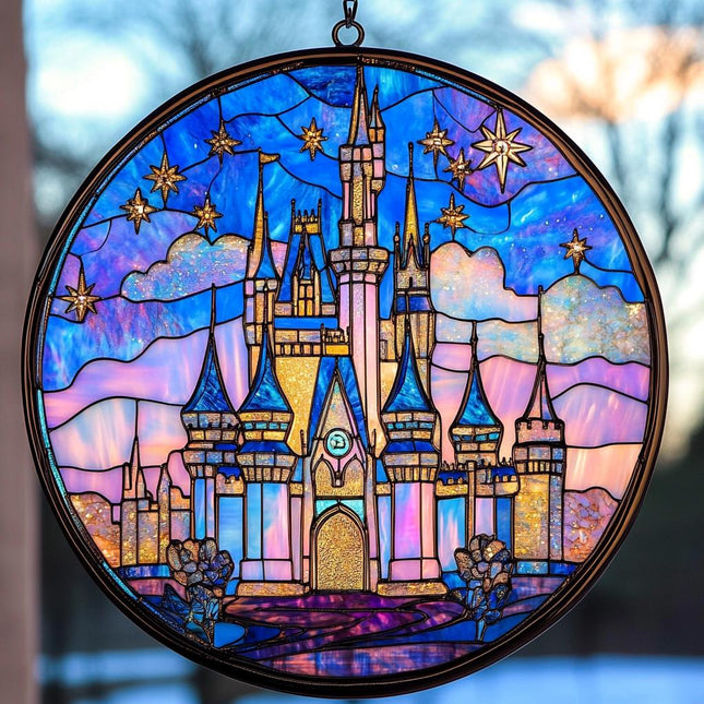 Disneyland Castle Suncatcher: Vintage Magic Kingdom Window Decor