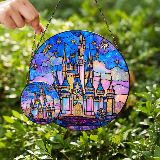 Disneyland Castle Suncatcher: Vintage Magic Kingdom Window Decor
