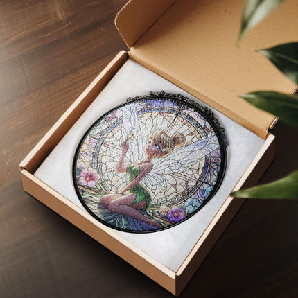 Disney Tinkerbell Suncatcher, Tinkerbell Fairy Disney Stained Glass, Window Hanging Home Decoration, Wall Hanging Decor, Gift For Her