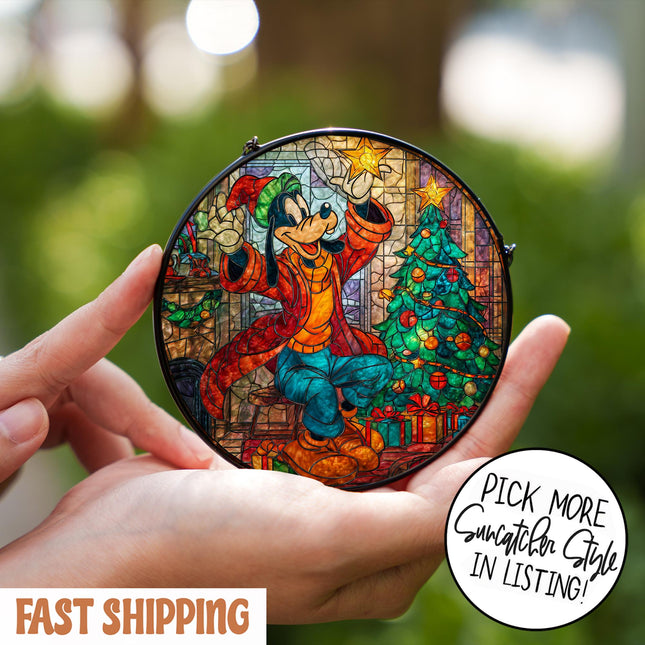 Goofy Stained Glass Suncatcher, A Goofy Movie Suncatcher, Gift for Kids
