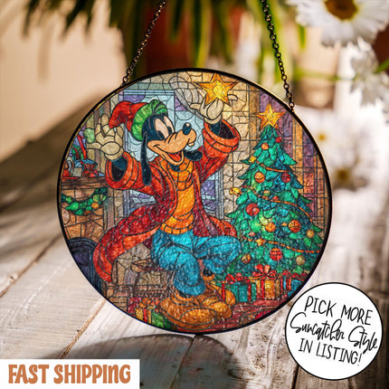 Goofy Stained Glass Suncatcher, A Goofy Movie Suncatcher, Gift for Kids