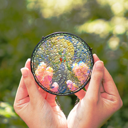 Gardevoir Handcrafted Pokemon Stained Glass Suncatcher, Pokemon Window Art Hanging Decor, Pokemon Gift For Fans Collections, Pokemon Gift Idea