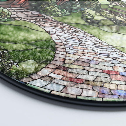 Handmade Shire Stained Glass Suncatcher: Fantasy Home Decor