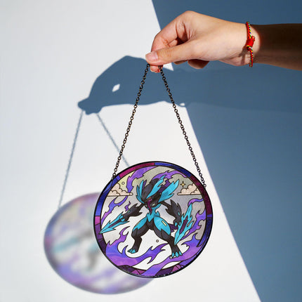 Ceruledge Acrylic Suncatcher– Legendary Pokemon Window Hanging Decor, Ceruledge Gift, Pokemon Suncatcher, Anime Fan Gift, Glass Suncatcher