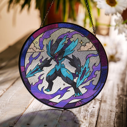 Ceruledge Acrylic Suncatcher– Legendary Pokemon Window Hanging Decor, Ceruledge Gift, Pokemon Suncatcher, Anime Fan Gift, Glass Suncatcher