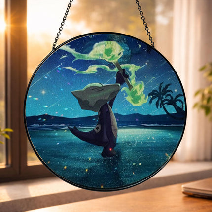 Alolan Marowak Suncatcher, Pokemon Inspired Moon Window Hanging, Pokemon Suncatcher, Acrylic Glass Suncatcher, Home Decor, Anime Fan Gift