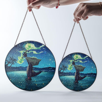 Alolan Marowak Suncatcher, Pokemon Inspired Moon Window Hanging, Pokemon Suncatcher, Acrylic Glass Suncatcher, Home Decor, Anime Fan Gift