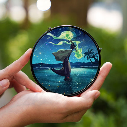 Alolan Marowak Suncatcher, Pokemon Inspired Moon Window Hanging, Pokemon Suncatcher, Acrylic Glass Suncatcher, Home Decor, Anime Fan Gift